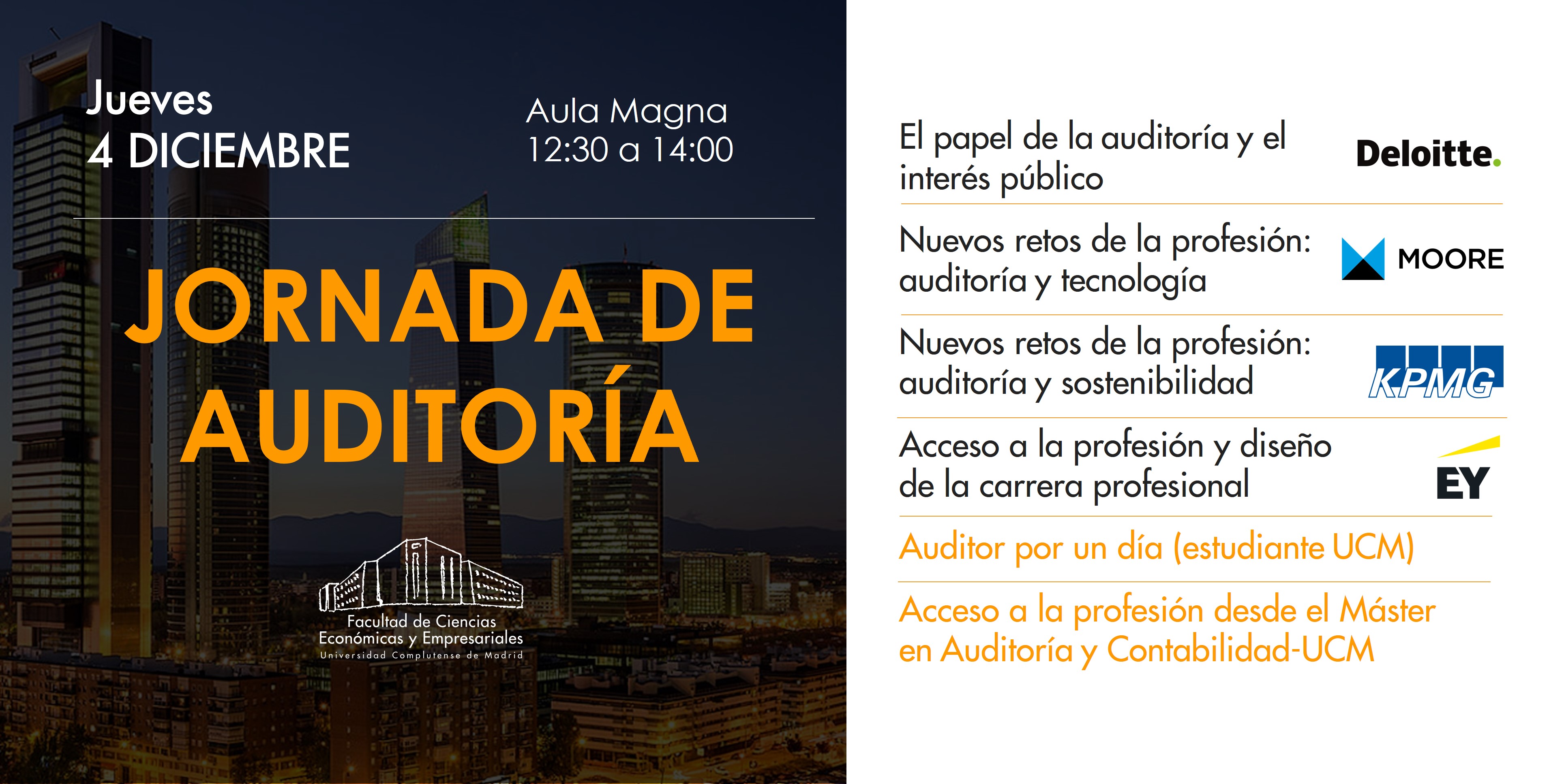 Jornada de Auditoría, jueves 4 dic